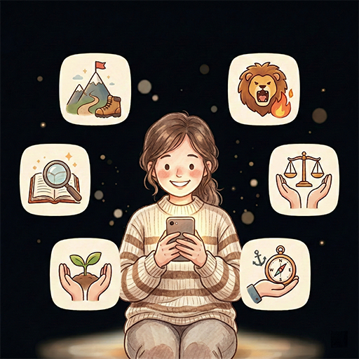 나만의 주인공과
테마 설정하기